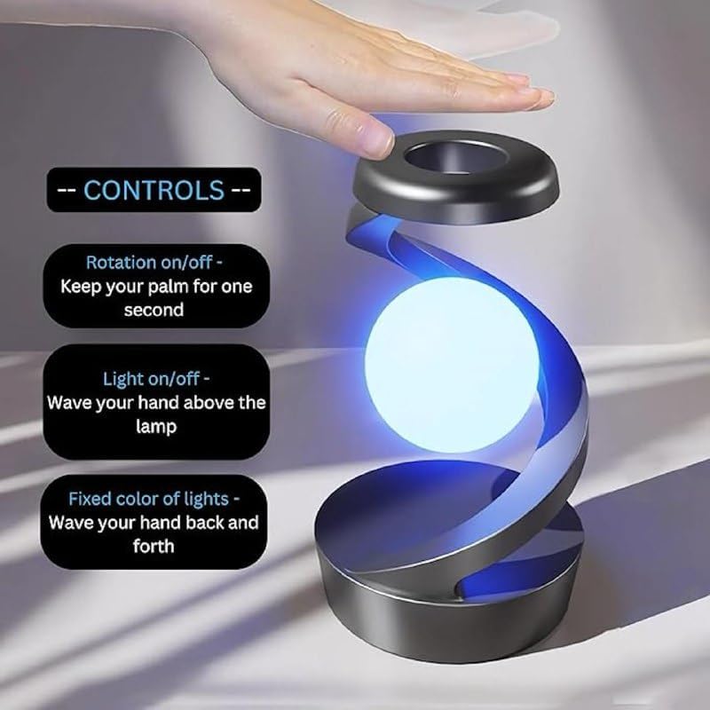 RGB Spiral Rotating Desk Lamp