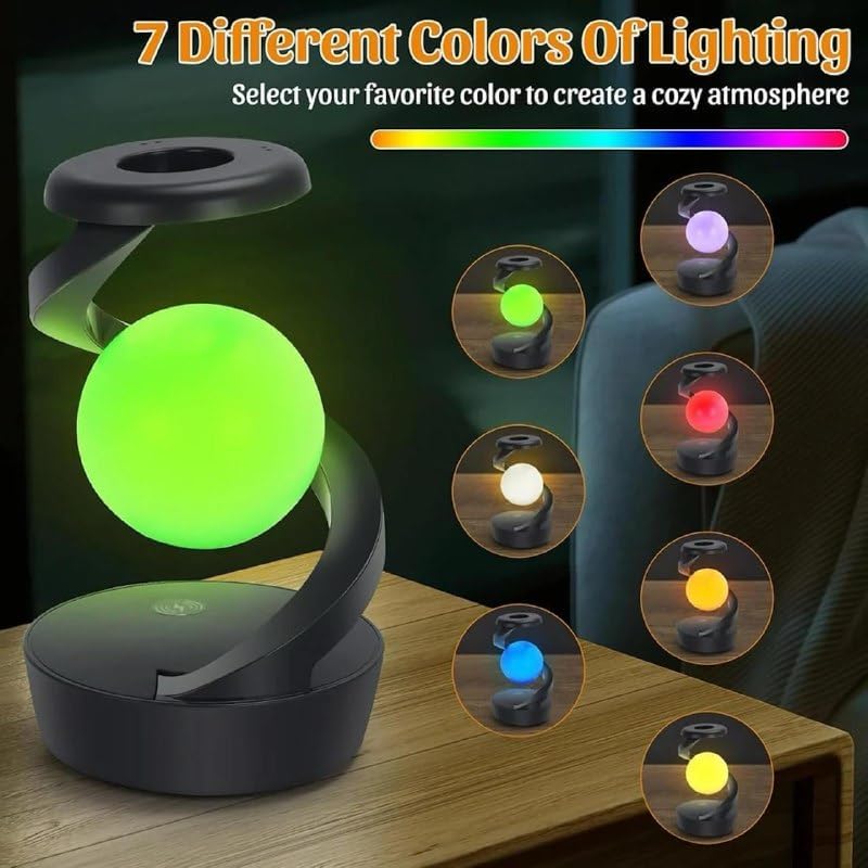 RGB Spiral Rotating Desk Lamp