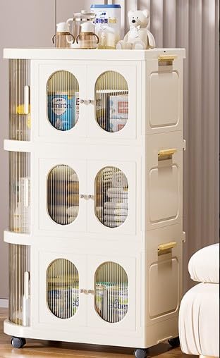 B&G Curved 3 rack premium organizer  foldable wardrobe for bedroom, kitchen, living room