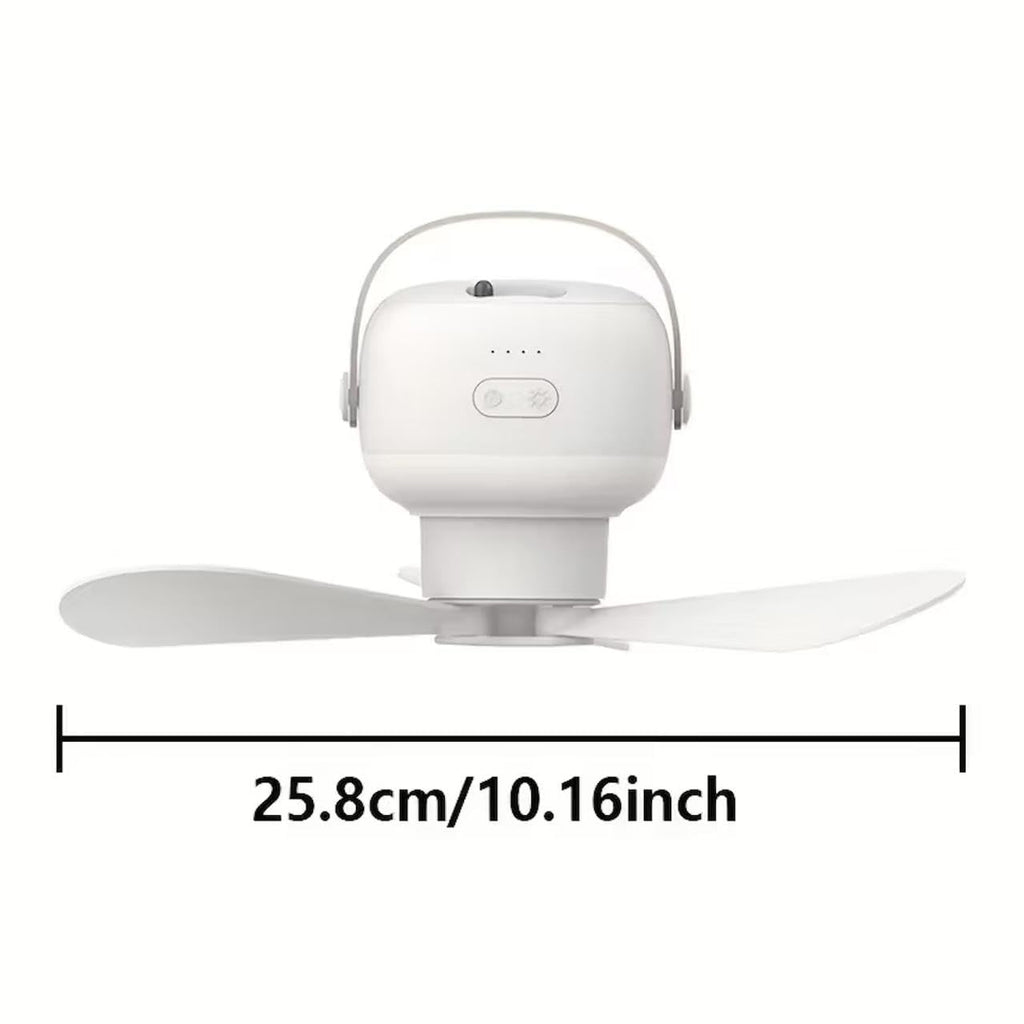 Portable Ceiling Fans with LED Lighting Camping Fan Tripod
