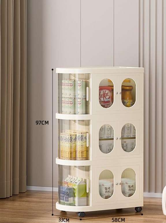 B&G Curved 3 rack premium organizer  foldable wardrobe for bedroom, kitchen, living room