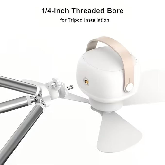 Portable Ceiling Fans with LED Lighting Camping Fan Tripod