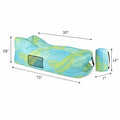 Inflatable Lounger Sofa Bed ( Green & Blue )