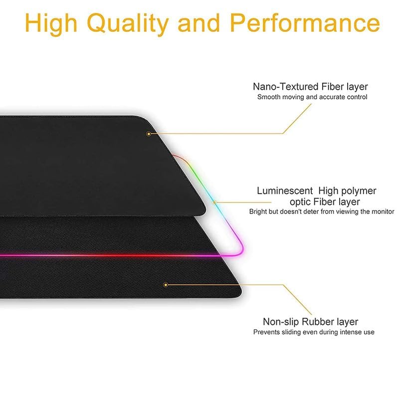 Rgb Mouse Pad RGB Keyboard Mat