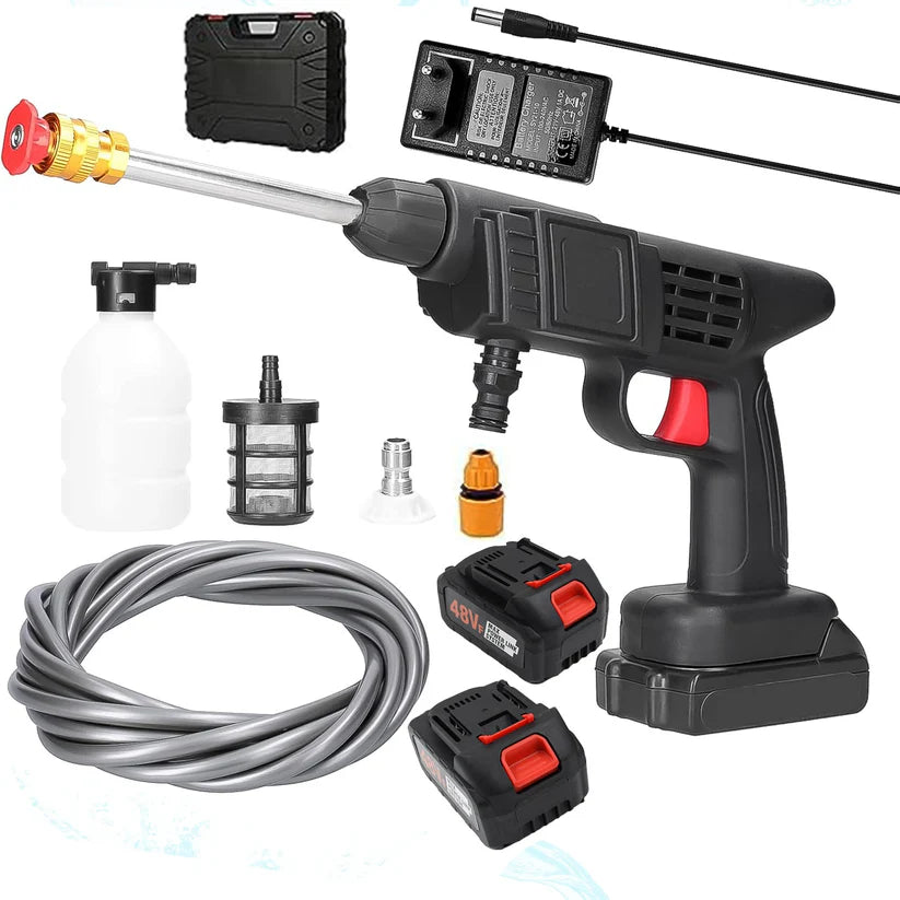 48v Car Pressure Washer Gun With 12.6v Charger & 2*battery