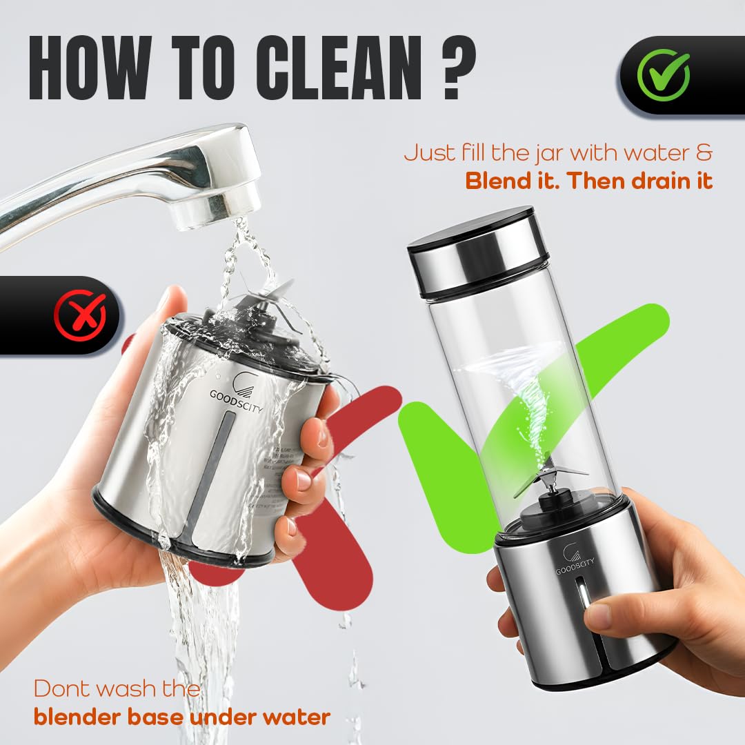 Blender For Smoothie And Juices 450 ml | USB Rechargeable | 1 Year Warranty GC-171