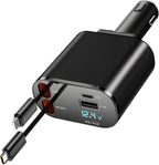 Retractable 4 In 1 Car Charger