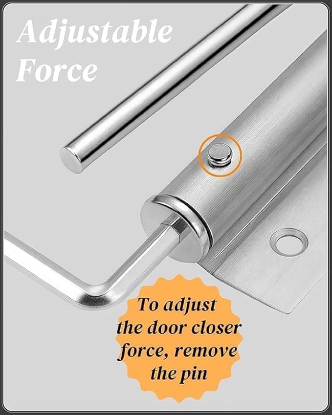 Automatic Door Closer Hinge Lock