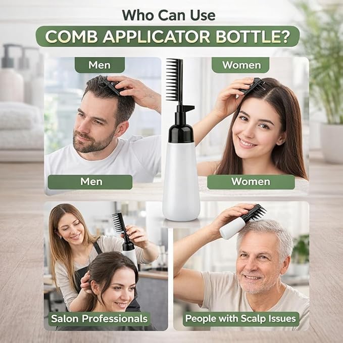 Root Comb Hair Applicator Bottle