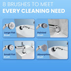 GoodsCity Electric Ultra Flexi Spin Scrubber, Cordless Cleaning Brush for Home GC - 231