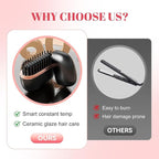 Mini Cordless Hair Straightener Comb