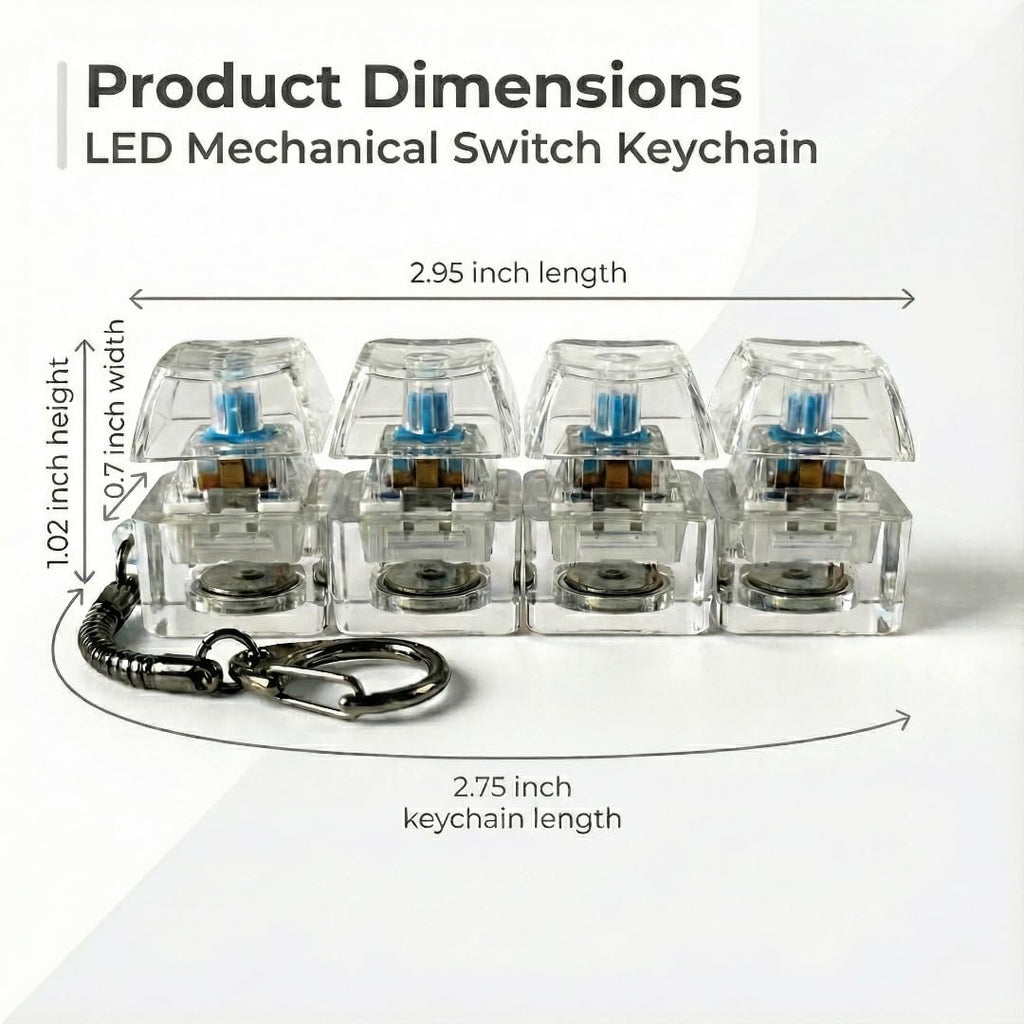 Keyboard Fidget Keychain