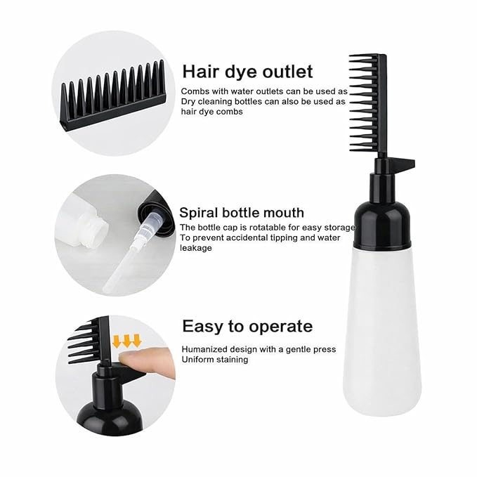 Root Comb Hair Applicator Bottle