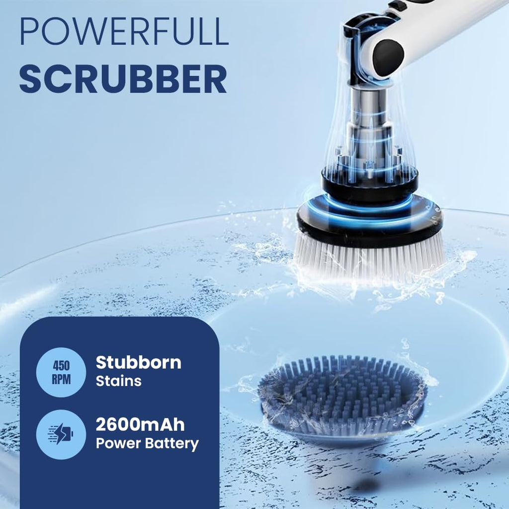 GoodsCity Electric Ultra Flexi Spin Scrubber, Cordless Cleaning Brush for Home GC - 231