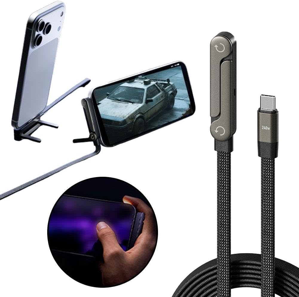 2 in 1 Invisible Holder Charger Cable