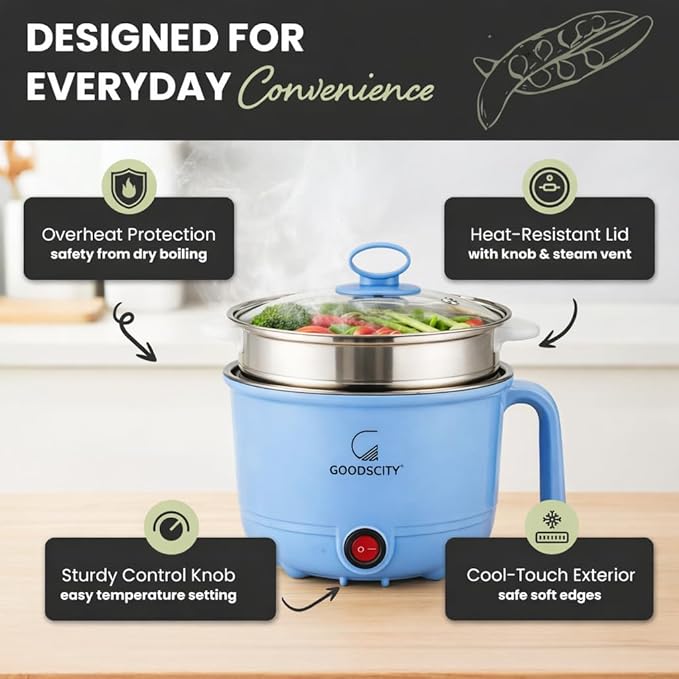 Goodscity Multifunctional 3 in 1 Kettle 1.5L | 1 year warranty GC-201