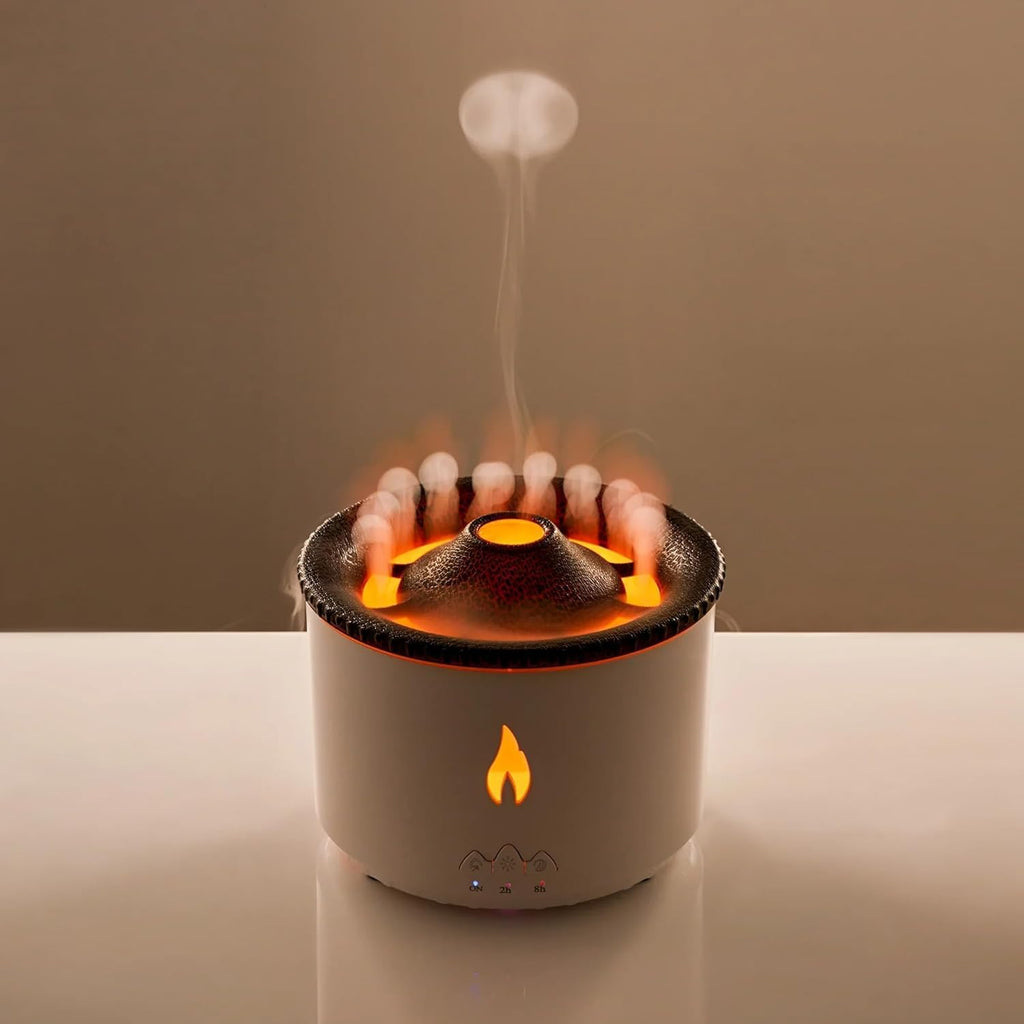Ultrasonic Volcano Flame Humidifier