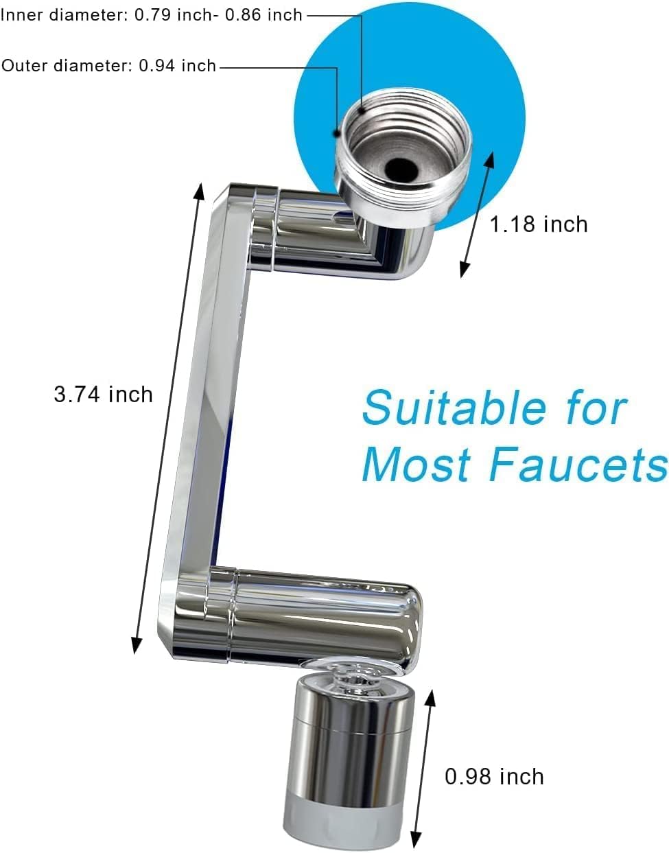Multiple 1080 Degree Rotating Faucet