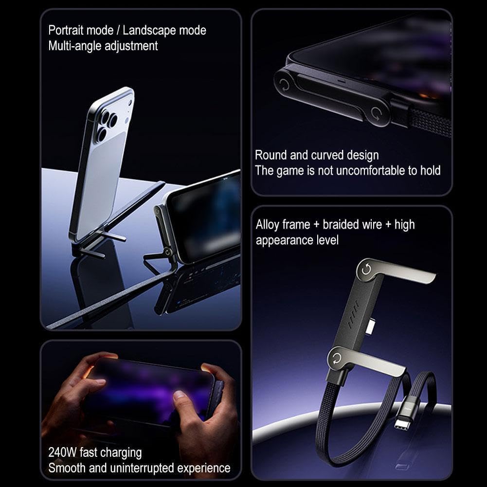 2 in 1 Invisible Holder Charger Cable