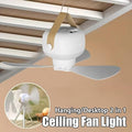 Portable Ceiling Fans with LED Lighting Camping Fan Tripod