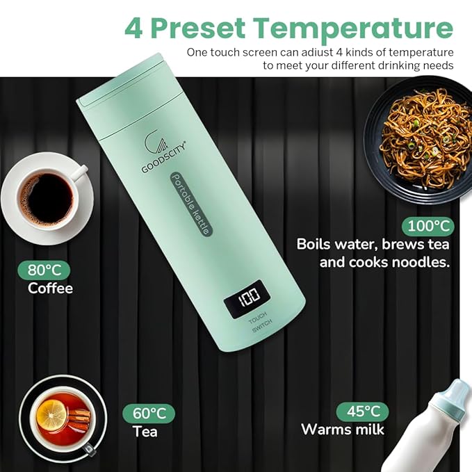 GoodsCity Electric Portable Bottle Kettle | 1 Year warranty | GC-211
