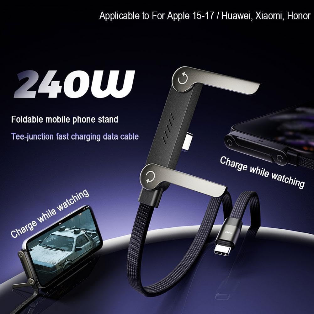 2 in 1 Invisible Holder Charger Cable