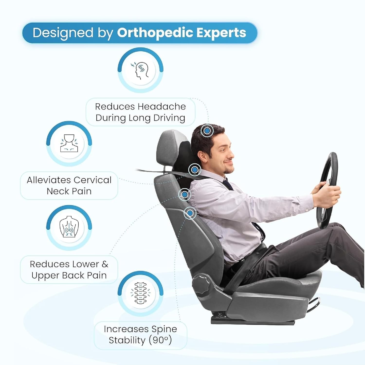 Car Headrest Pillow