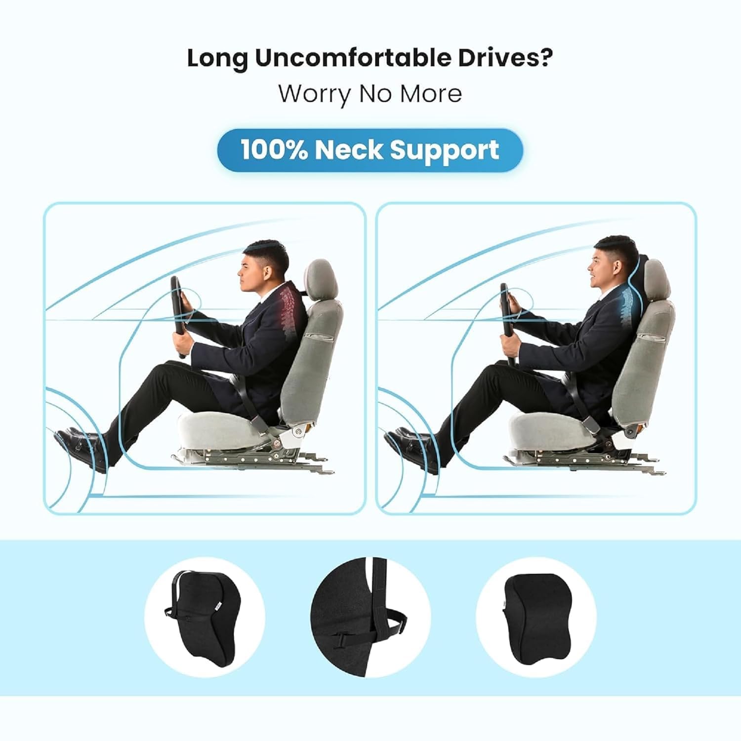 Car Headrest Pillow
