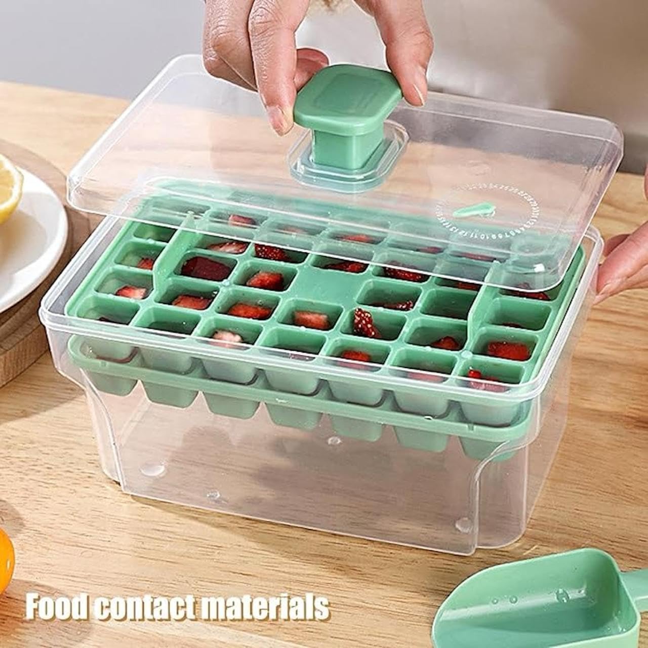 Easy Press Ice Tray Container