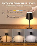 Cordless Rechargeable Led table Lamp