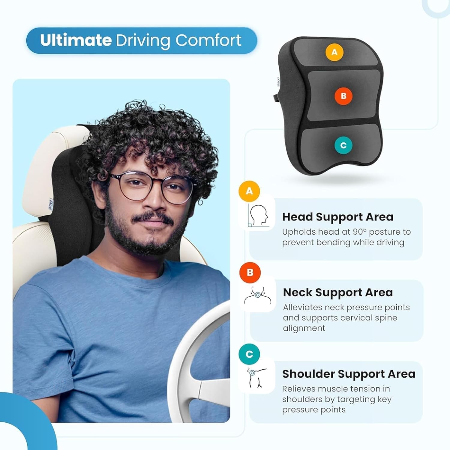 Car Headrest Pillow