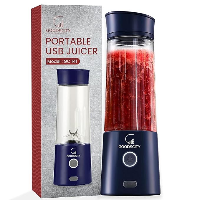 Goodscity Portable Juicer Blender For Smoothie And Juices For Kitchen &Gym - USB rechargeable GC-141