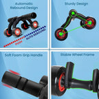 Wheel Abs Roller core Steel Handle With Knee Mat