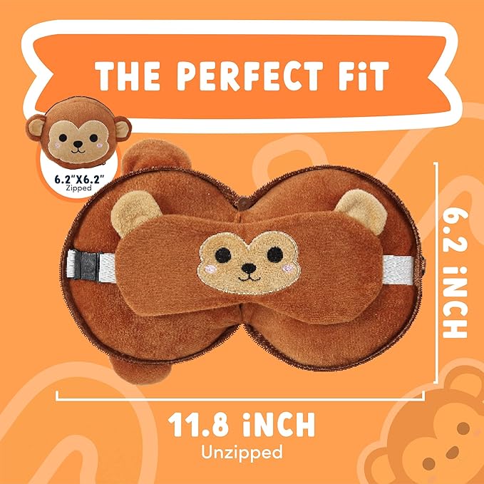 Cute Eye Mask Travel Pillow 2 in 1 Neck pillow