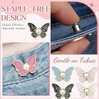 Butterfly Jeans Button Clip