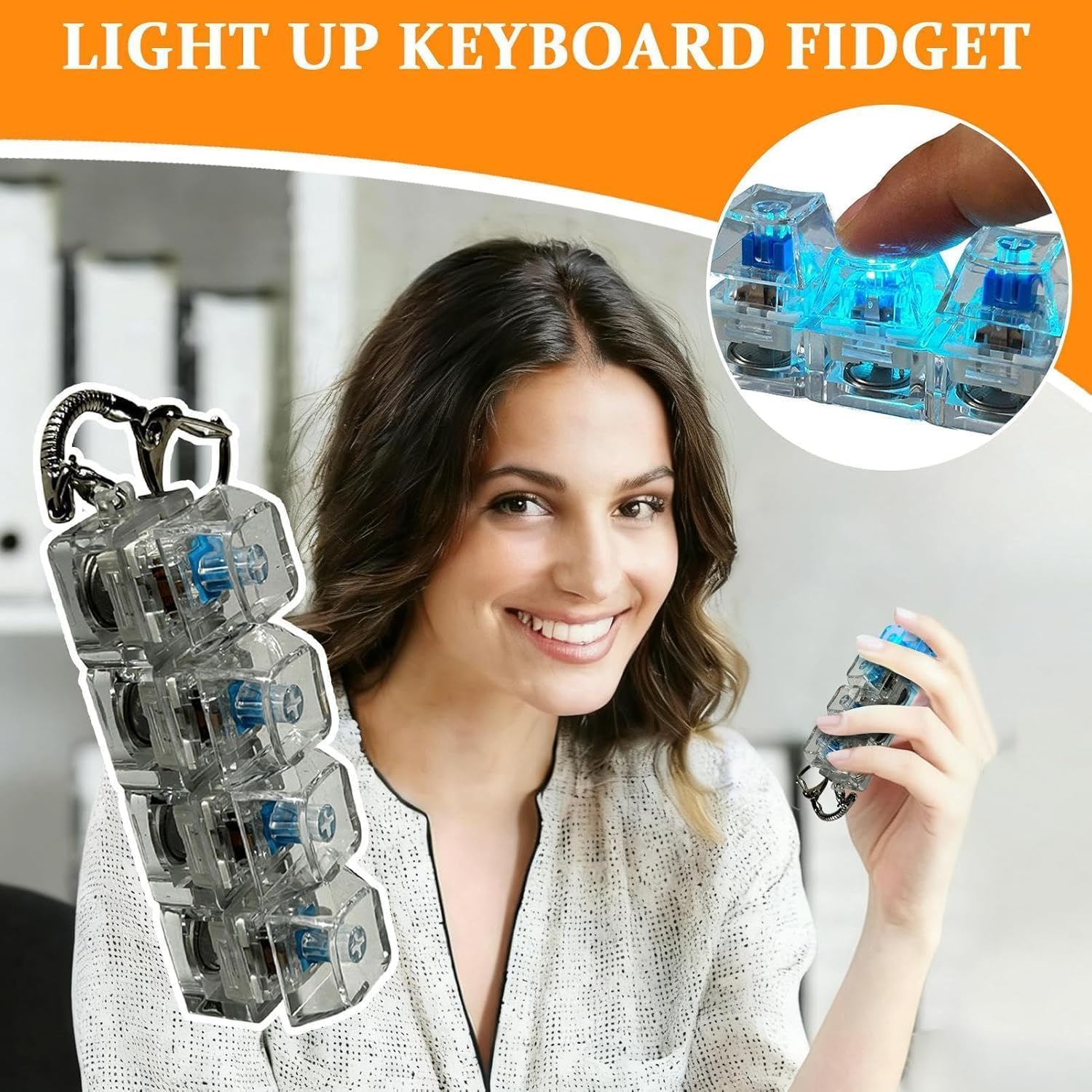 Keyboard Fidget Keychain