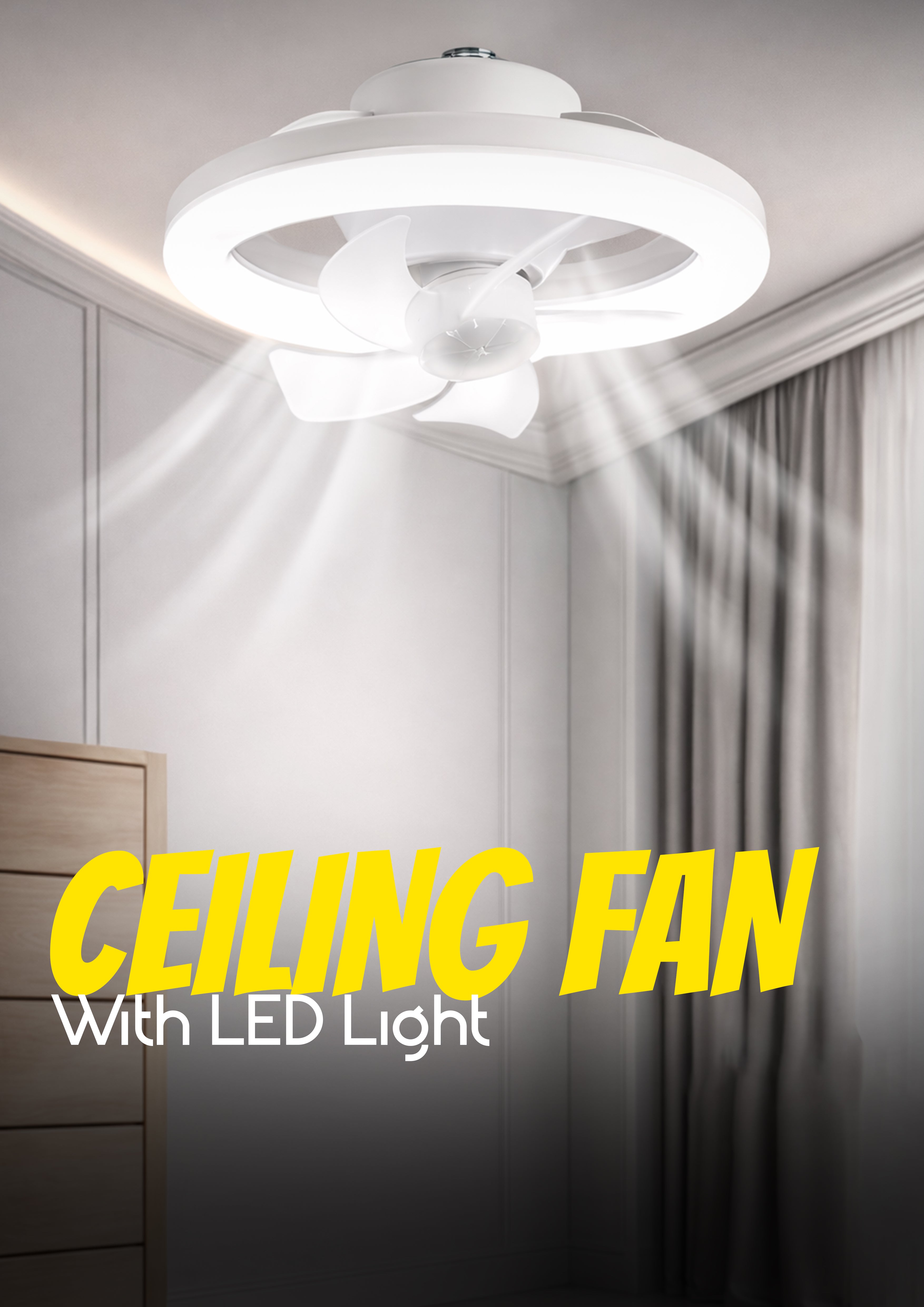 Ceiling Fan with LED Light