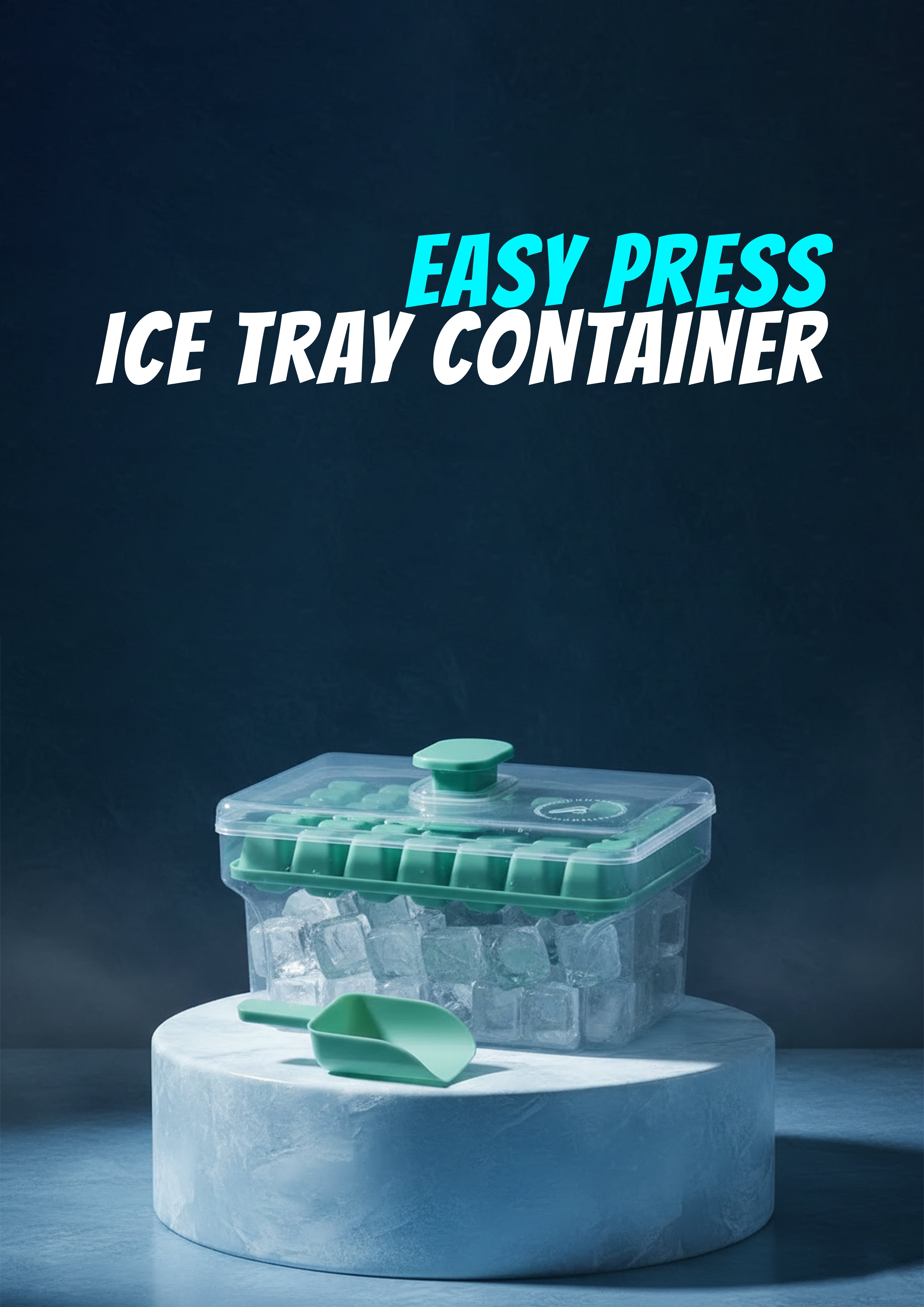 Easy Press Ice Tray Container