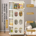 B&G Curved 4 rack premium organizer | foldable wardrobe for bedroom, kitchen, living room
