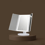 Tri-fold Makeup Mirror with Light