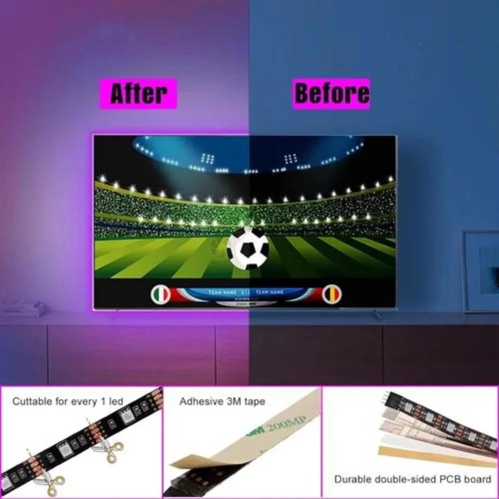 5M RGB LED Strip Light for TV Backlight