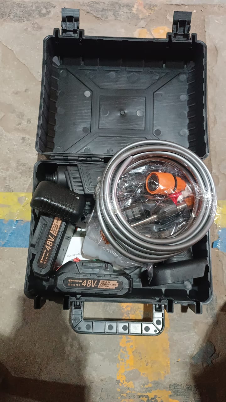 48v Car Pressure Washer Gun With 12.6v Charger & 2*battery