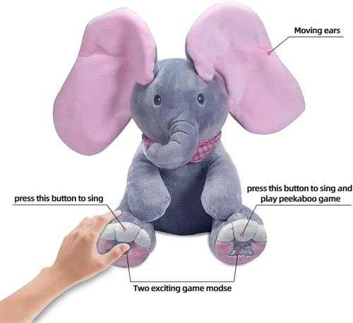 Peek a boo elephant toy