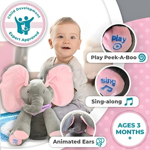 Peek a boo elephant toy