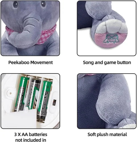 Peek a boo elephant toy